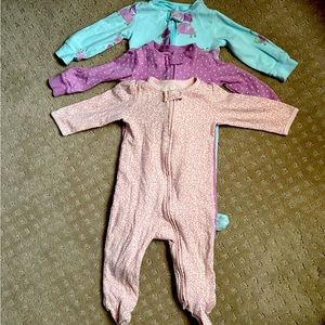 Carter’s Footie PJs Lot of 3